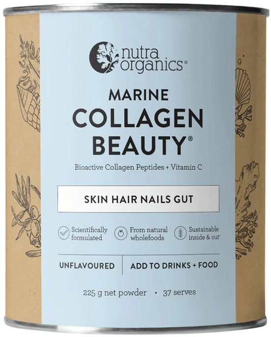 Nutra Organics Marine Collagen Beauty 225g - BeeVitamins