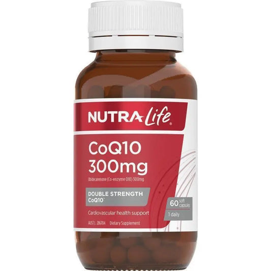 NutraLife CoQ10 300mg 60 Capsules - BeeVitamins