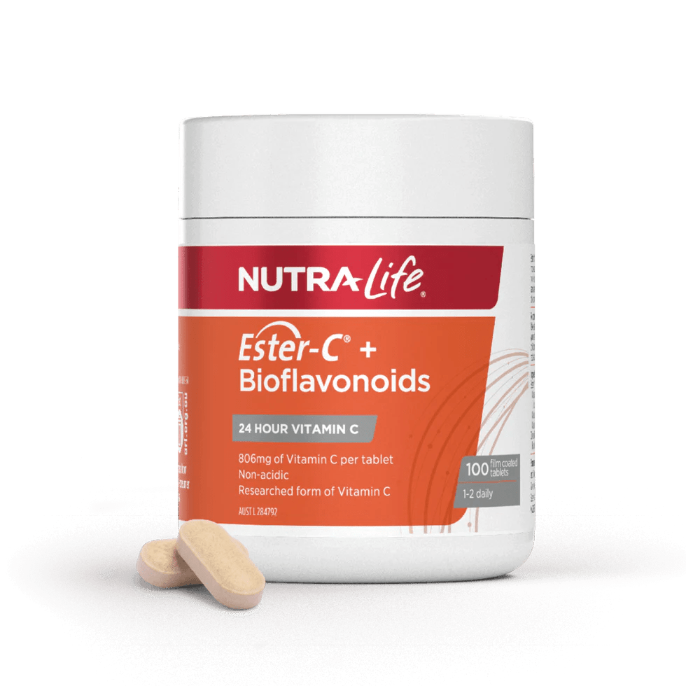 Nutralife Ester C 1000mg + Bioflavonoids 100 Tablets - BeeVitamins