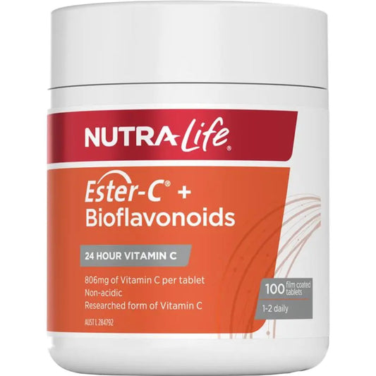 Nutralife Ester C 1000mg + Bioflavonoids 100 Tablets - BeeVitamins