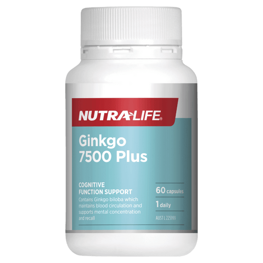 Nutralife Ginkgo 7500 60 Capsules - BeeVitamins