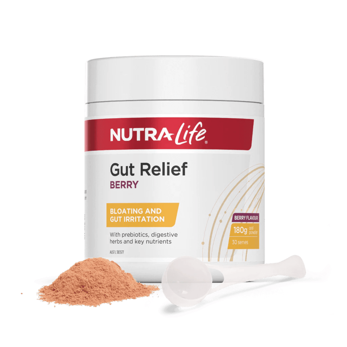 NutraLife Gut Relief Berry 180g - BeeVitamins
