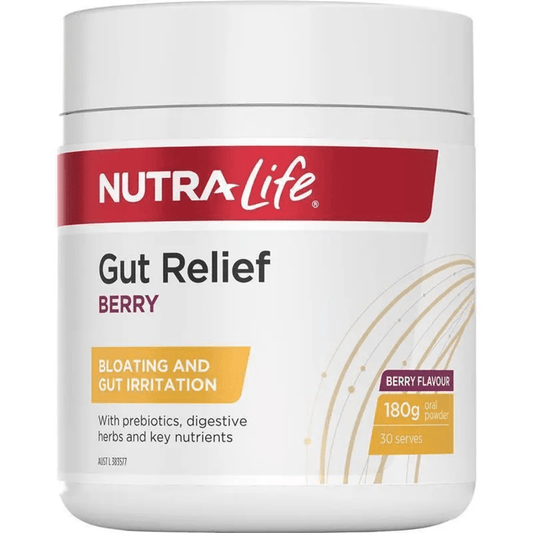 NutraLife Gut Relief Berry 180g - BeeVitamins