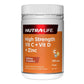 Nutralife High Strength Vit C + Vit D + Zinc 120 Tablets - BeeVitamins