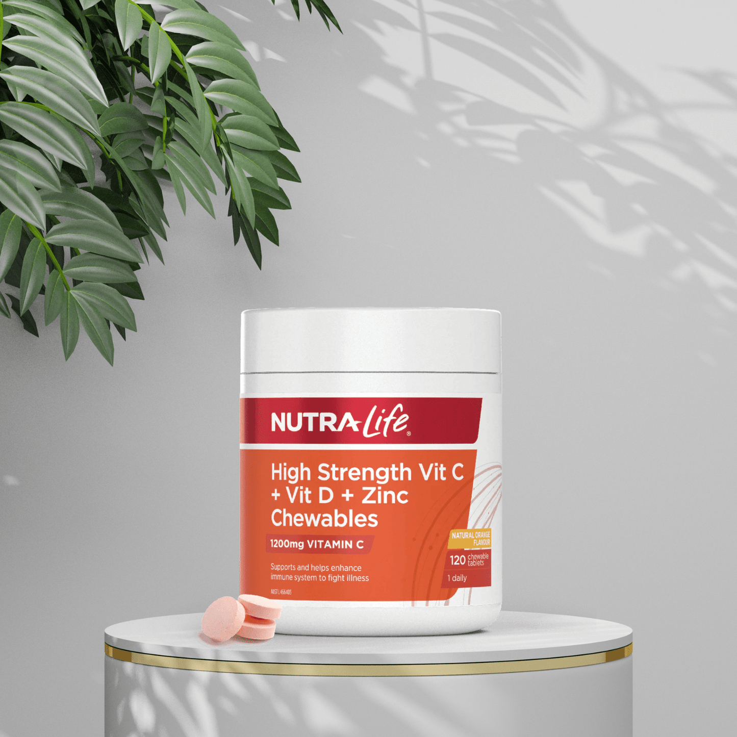 Nutralife High Strength Vit C + Vit D + Zinc 120 Tablets - BeeVitamins
