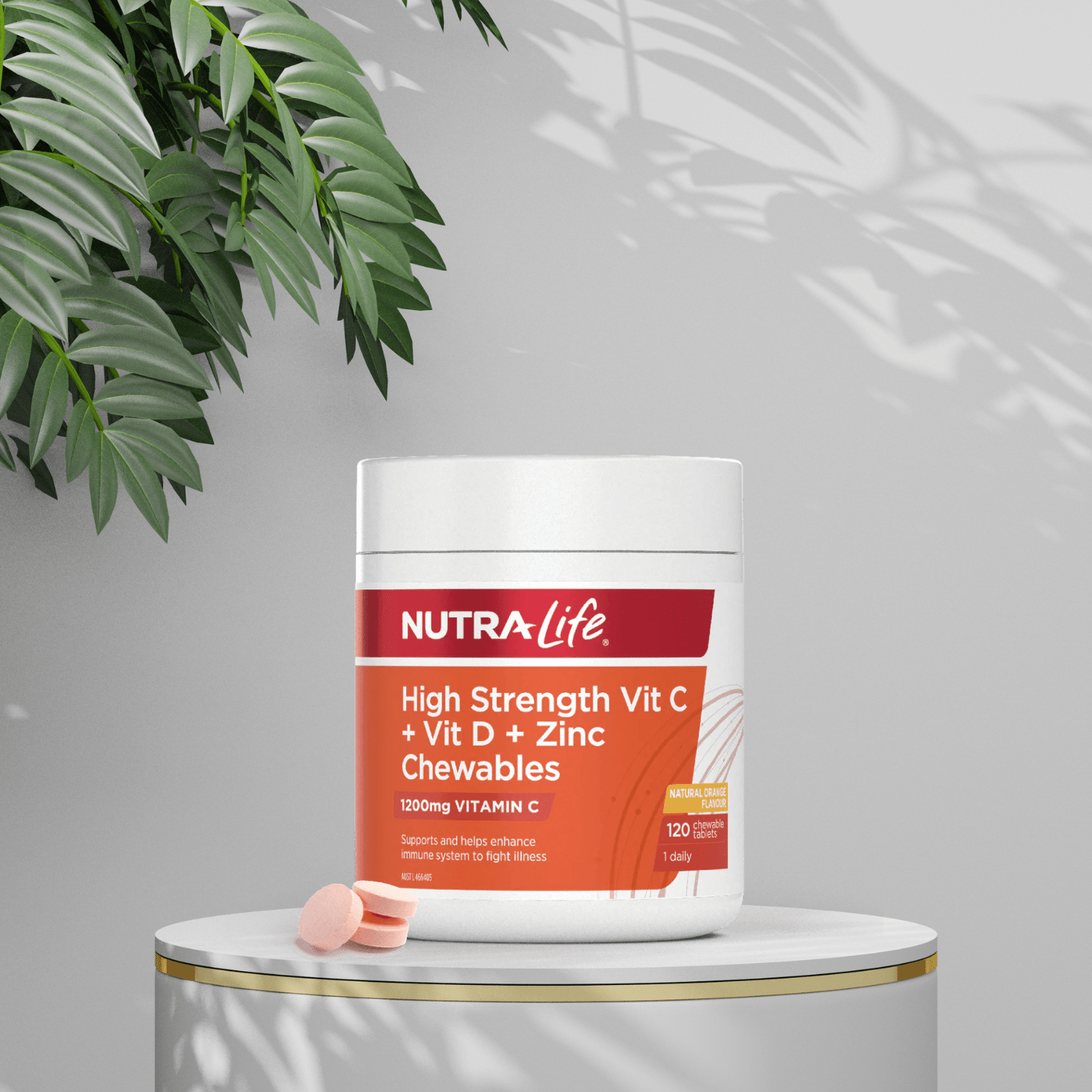 Nutralife High Strength Vit C + Vit D + Zinc 120 Tablets - BeeVitamins