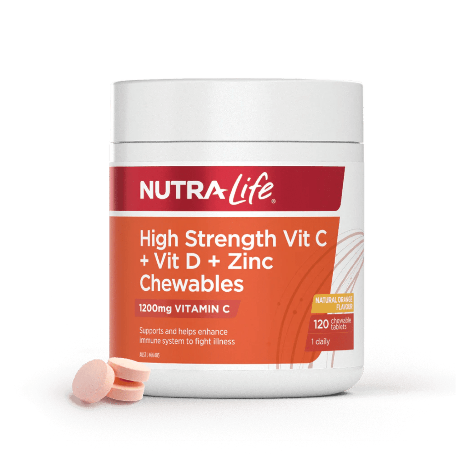 Nutralife High Strength Vit C + Vit D + Zinc 120 Tablets – BeeVitamins