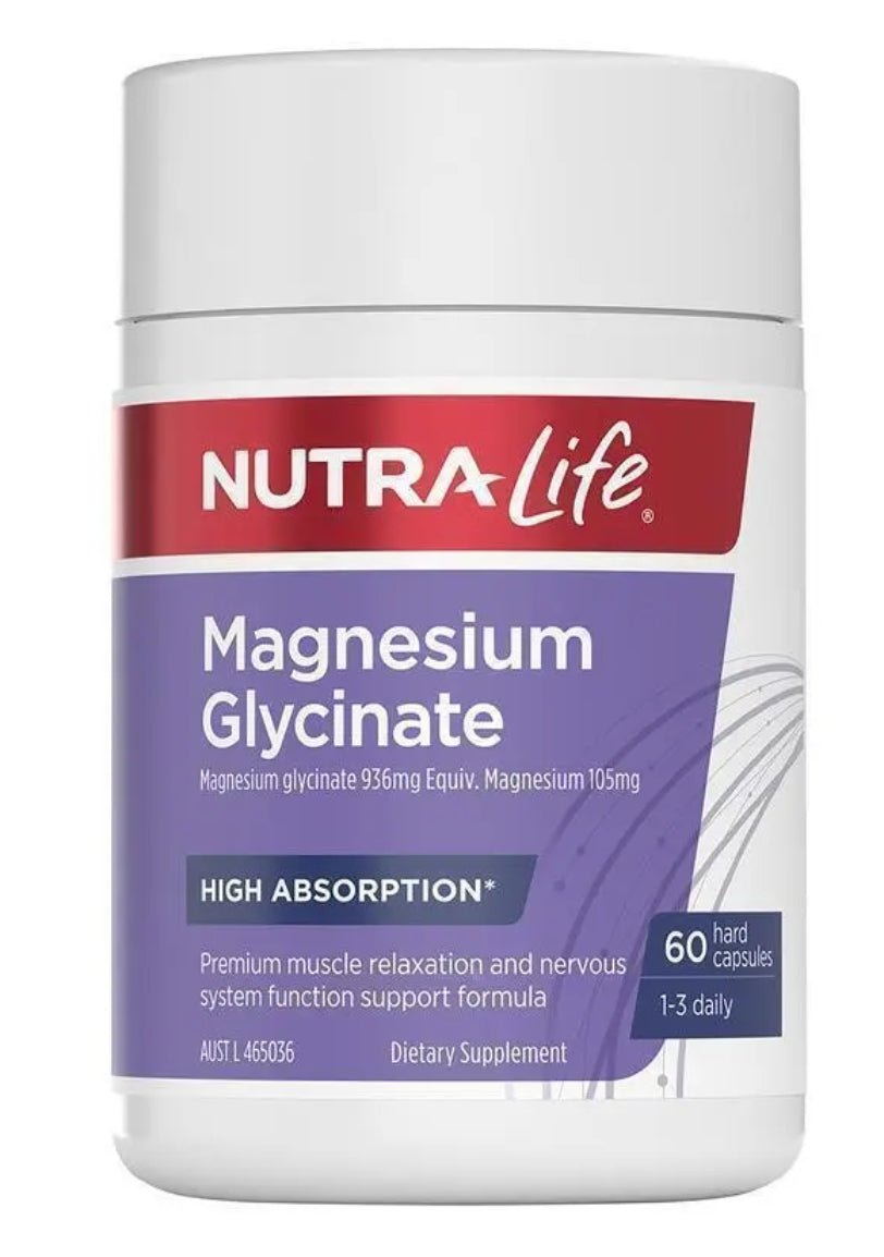 Nutralife Magnesium Glycinate 60 Capsules - BeeVitamins