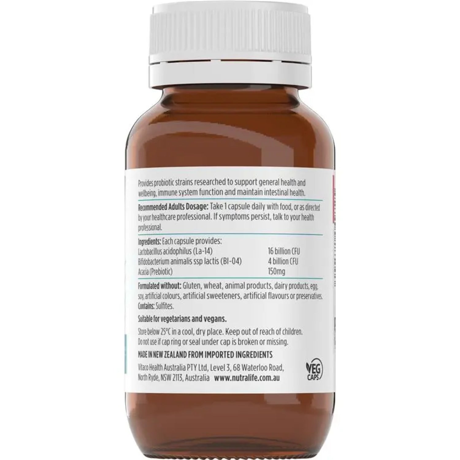 NutraLife Probiotica Daily Health 60 Capsules - BeeVitamins