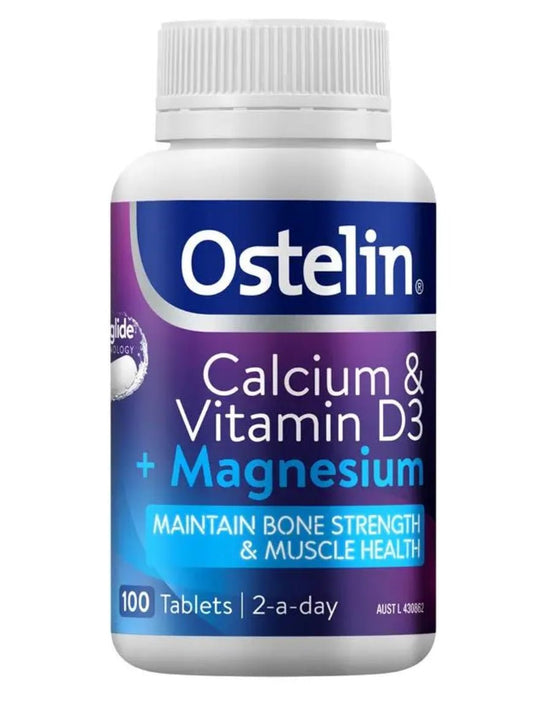 Ostelin Calcium & Vitamin D3 + Magnesium 100 Tablets - BeeVitamins