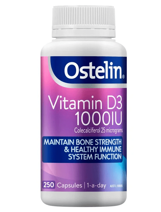 Ostelin Vitamin D3 1000IU 250 Capsules - BeeVitamins