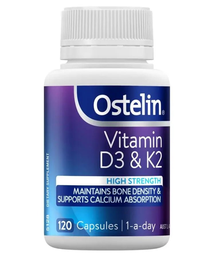 Ostelin Vitamin D3 & K2 120 Capsules - BeeVitamins