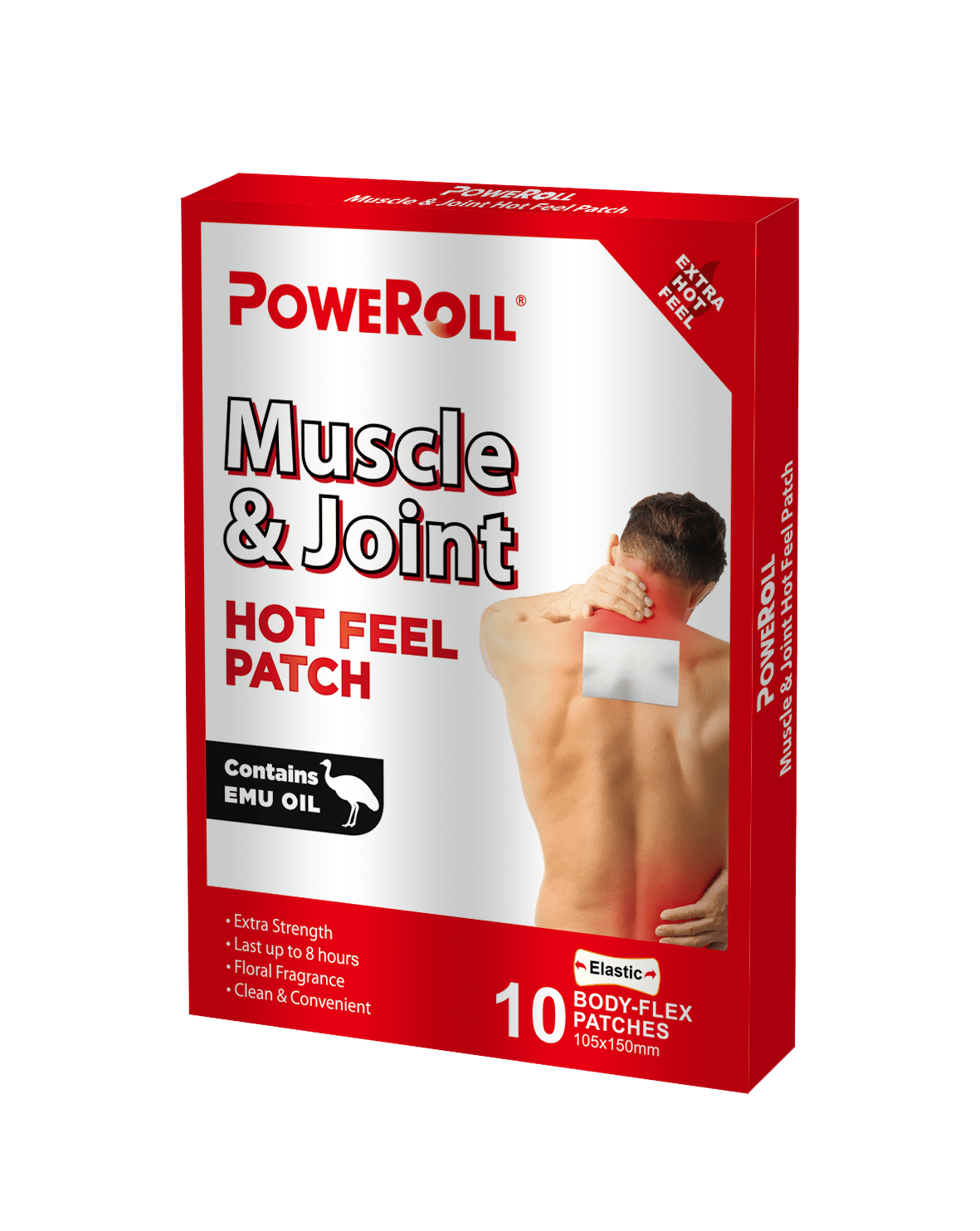 Poweroll Muscle & Joint Hot Feel Patch 10 Patches – BeeVitamins