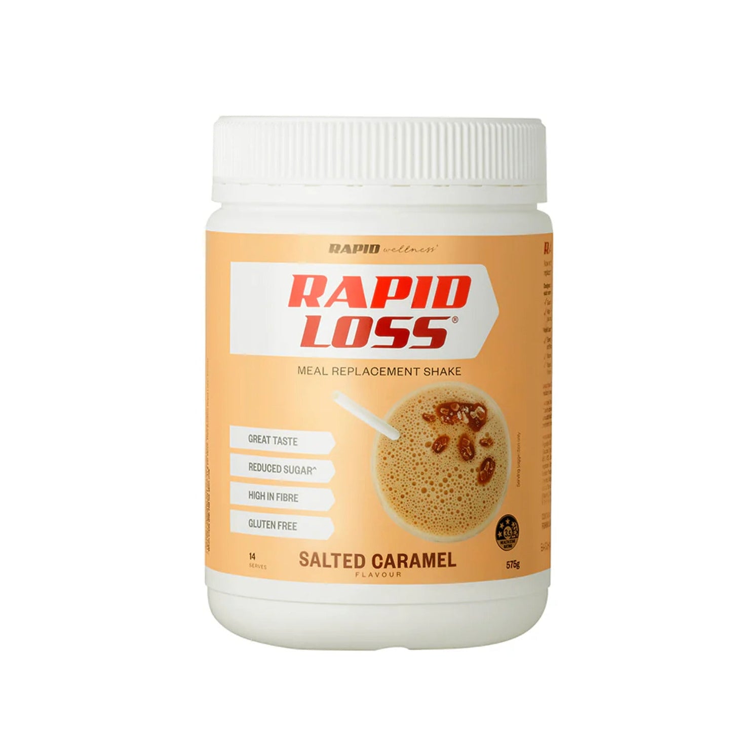 Rapid Loss Meal Replacement Shake Salted Caramel Flavour 575g - BeeVitamins