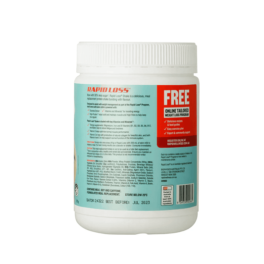 Rapid Loss Meal Replacement Shake Vanilla Flavour 575g - BeeVitamins