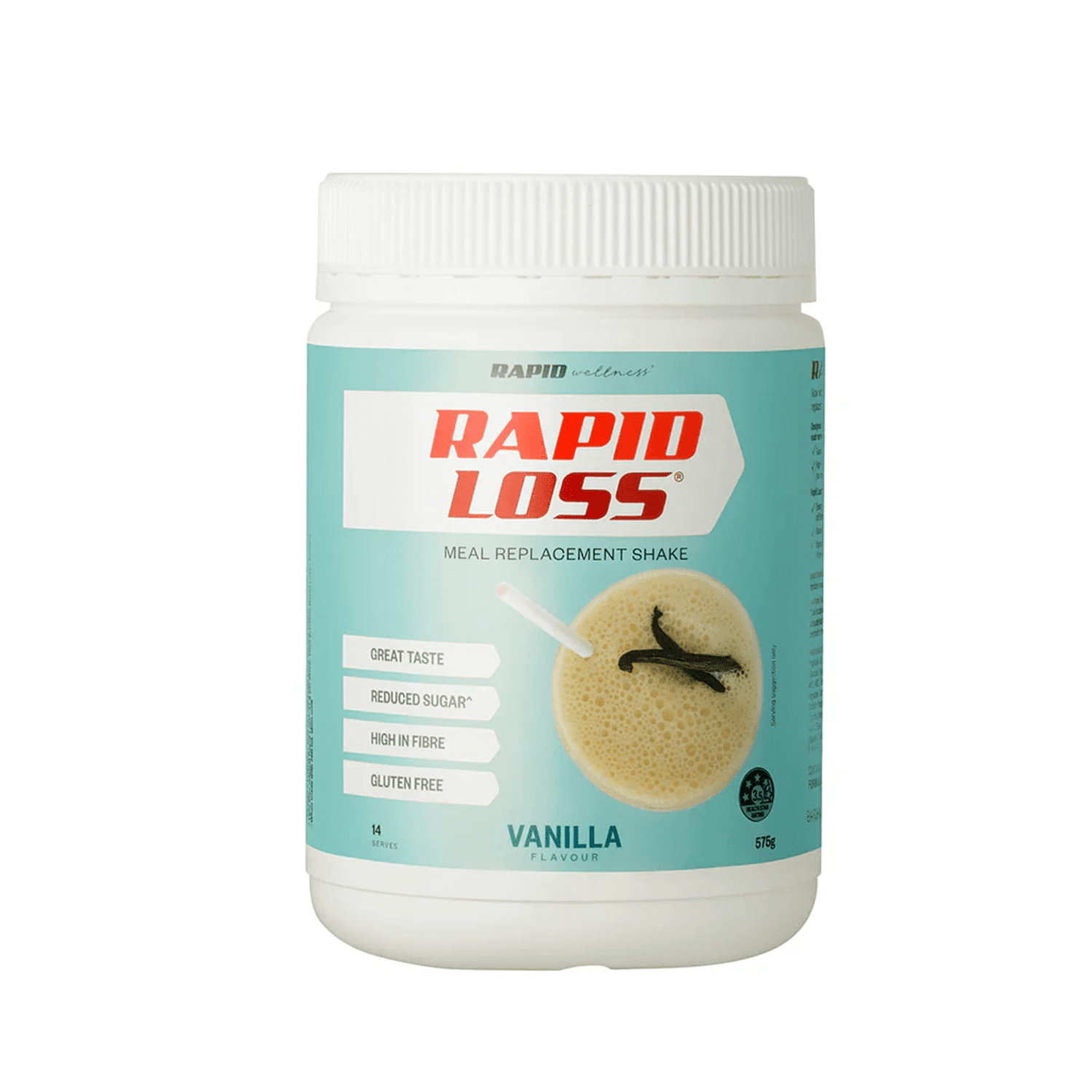 Rapid Loss Meal Replacement Shake Vanilla Flavour 575g - BeeVitamins