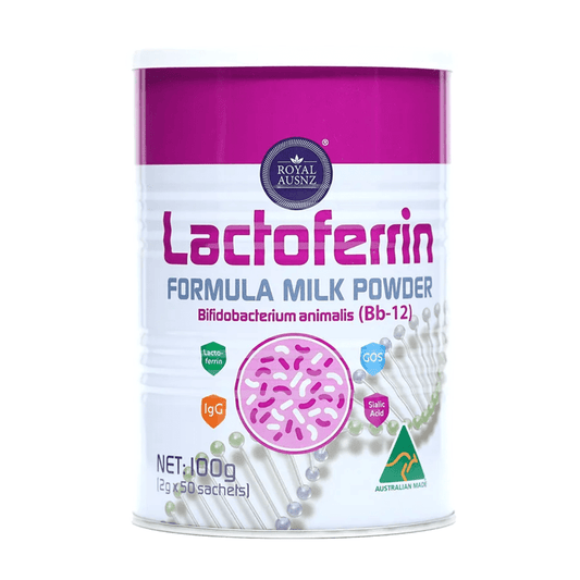 Royal AUSNZ Lactoferrin Formula Milk Powder 2g x 50 Sachets (100g) - BeeVitamins