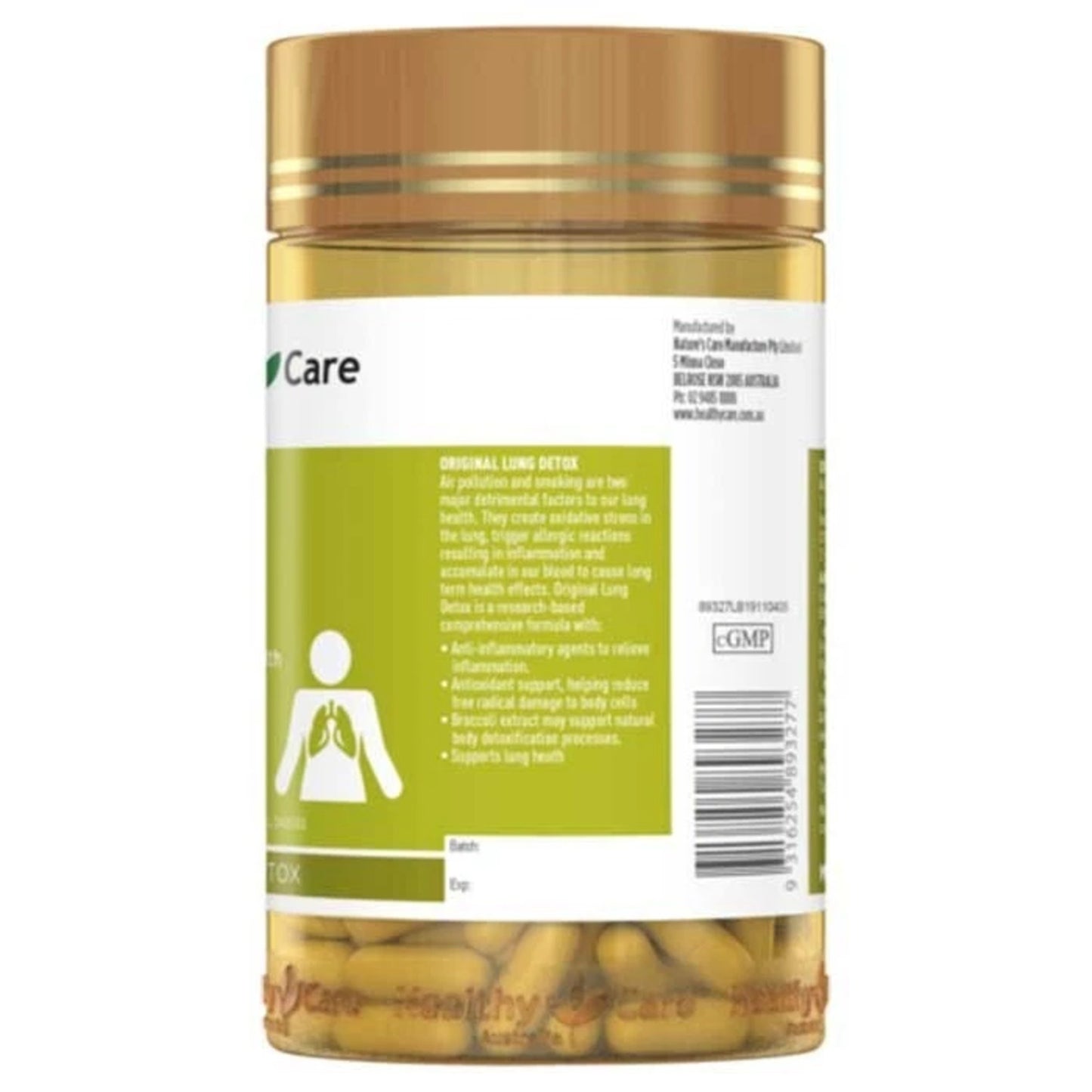 Healthy Care Original Lung Detox 180 Capsules