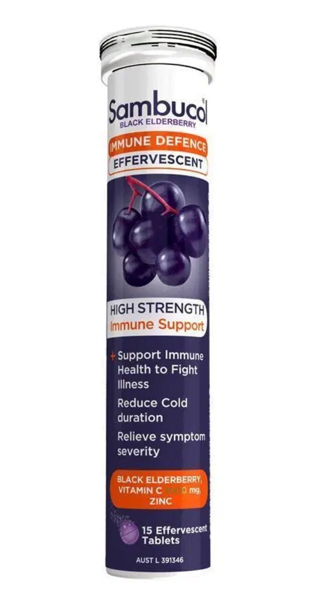 Sambucol Immune Defence Effervescent 15 Tablets - BeeVitamins