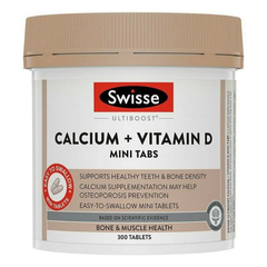 Swisse Calcium + Vitamin D 300 Mini Tablets