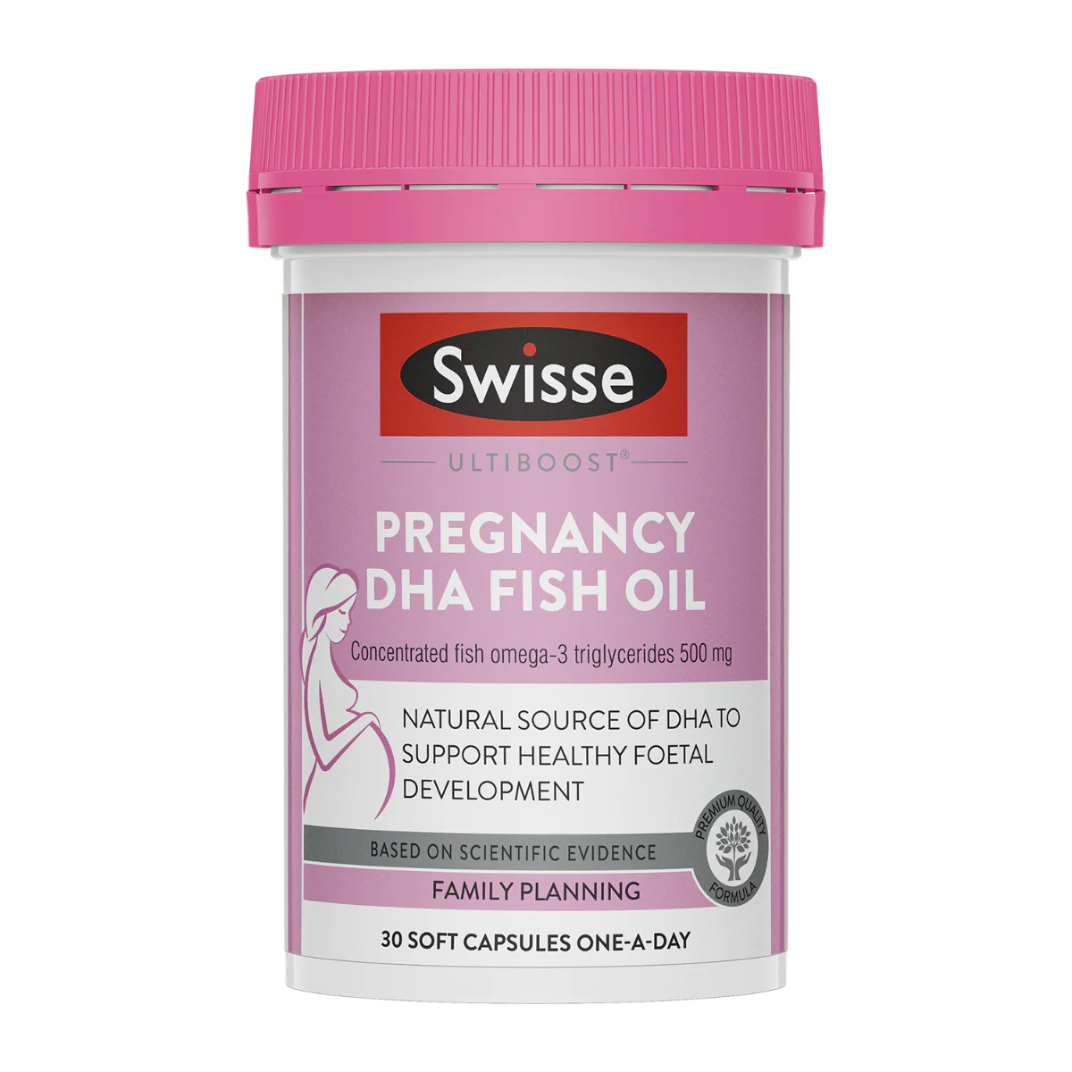 Swisse Ultiboost Pregnancy DHA Fish Oil 30 Soft Capsules