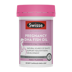 Swisse Ultiboost Pregnancy DHA Fish Oil 30 Soft Capsules