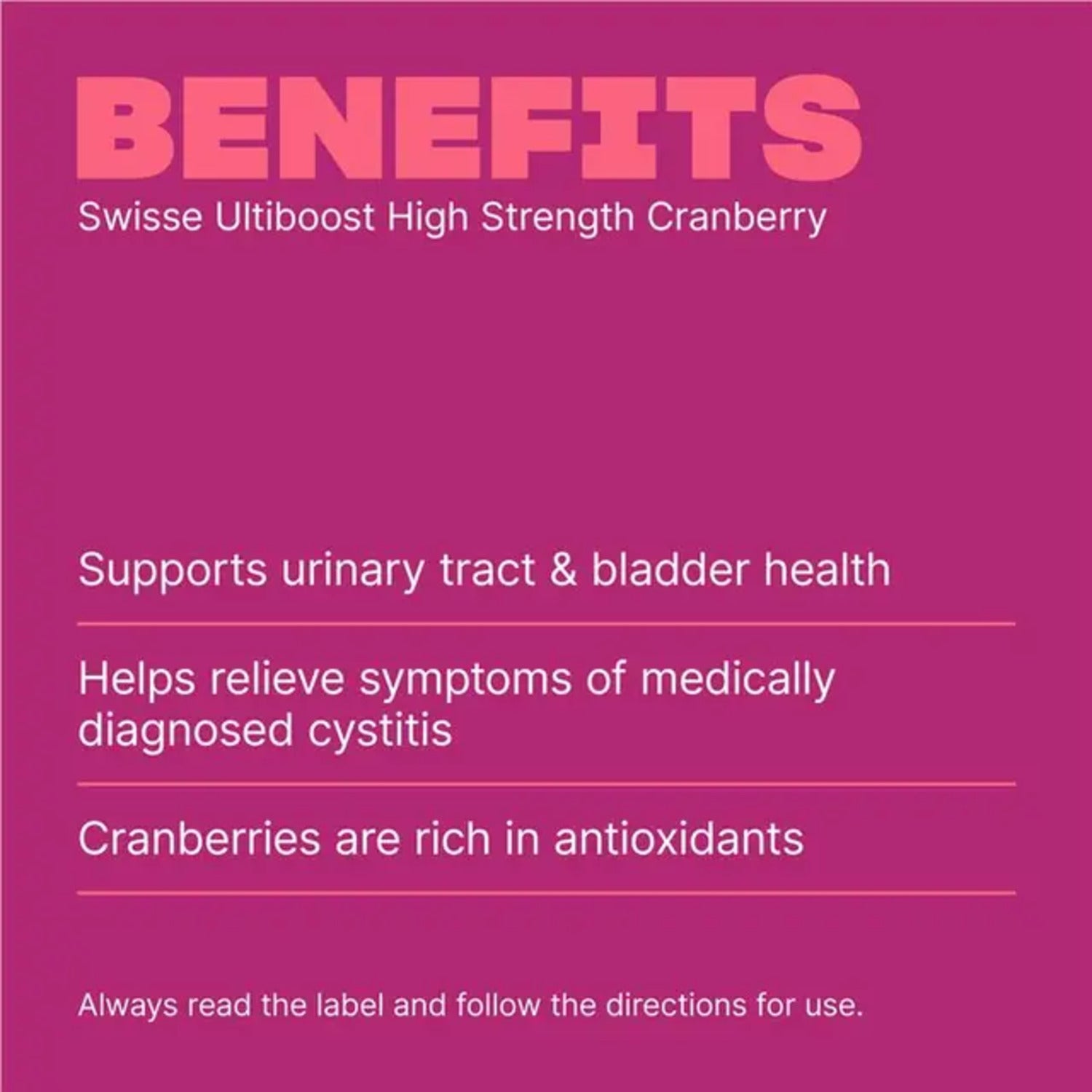 Swisse Cranberry 90 Capsules - BeeVitamins