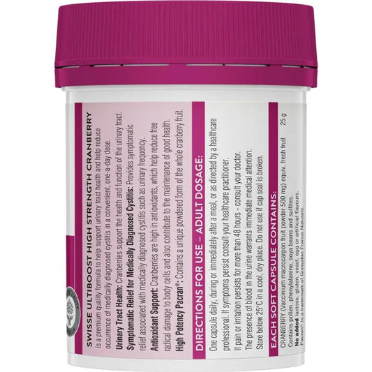 Swisse Cranberry 90 Capsules - BeeVitamins