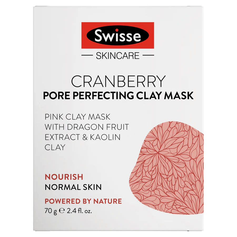 Swisse Cranberry Pore Perfecting Clay Mask 70g - BeeVitamins