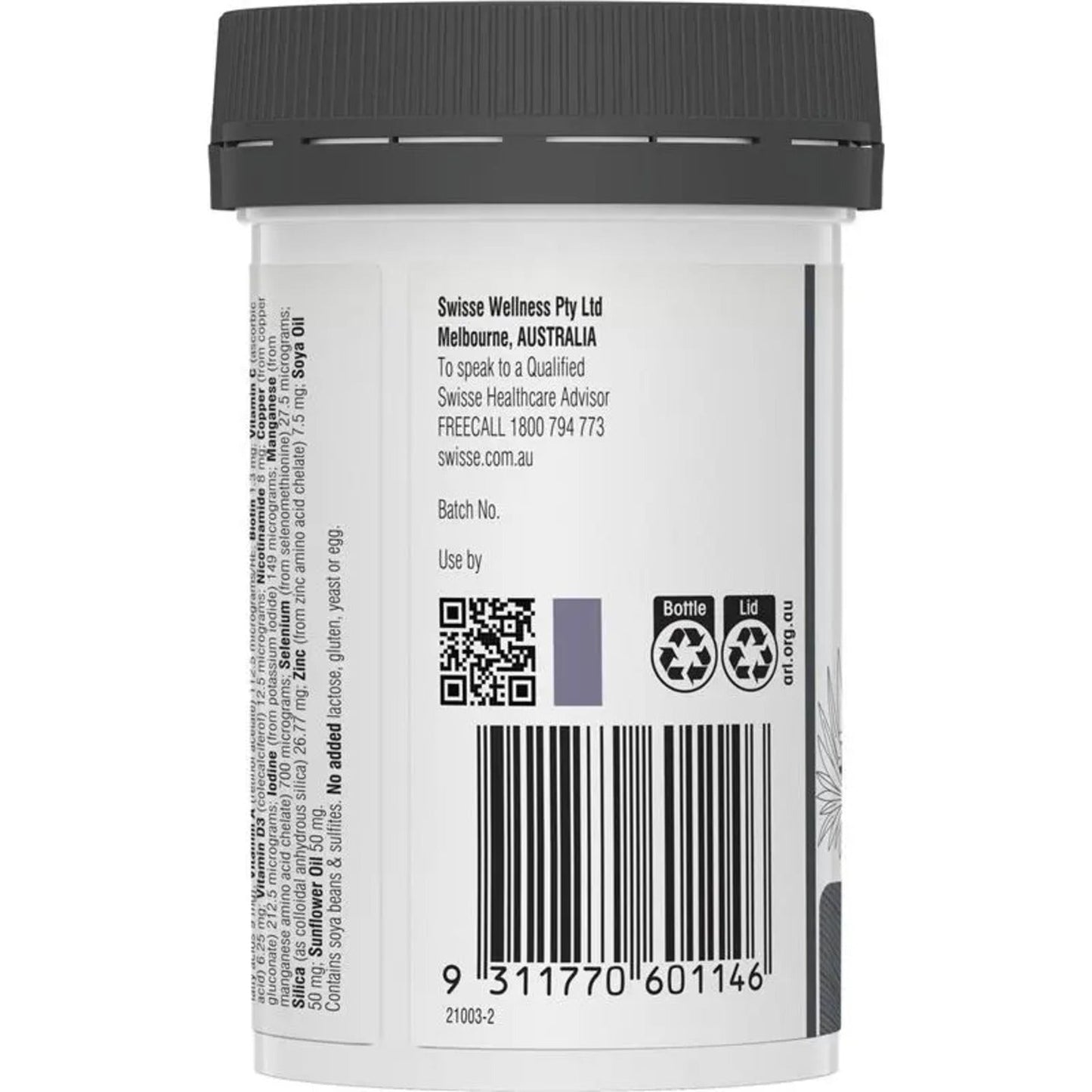 Swisse Hair Nutrition for Men 60 Capsules - BeeVitamins