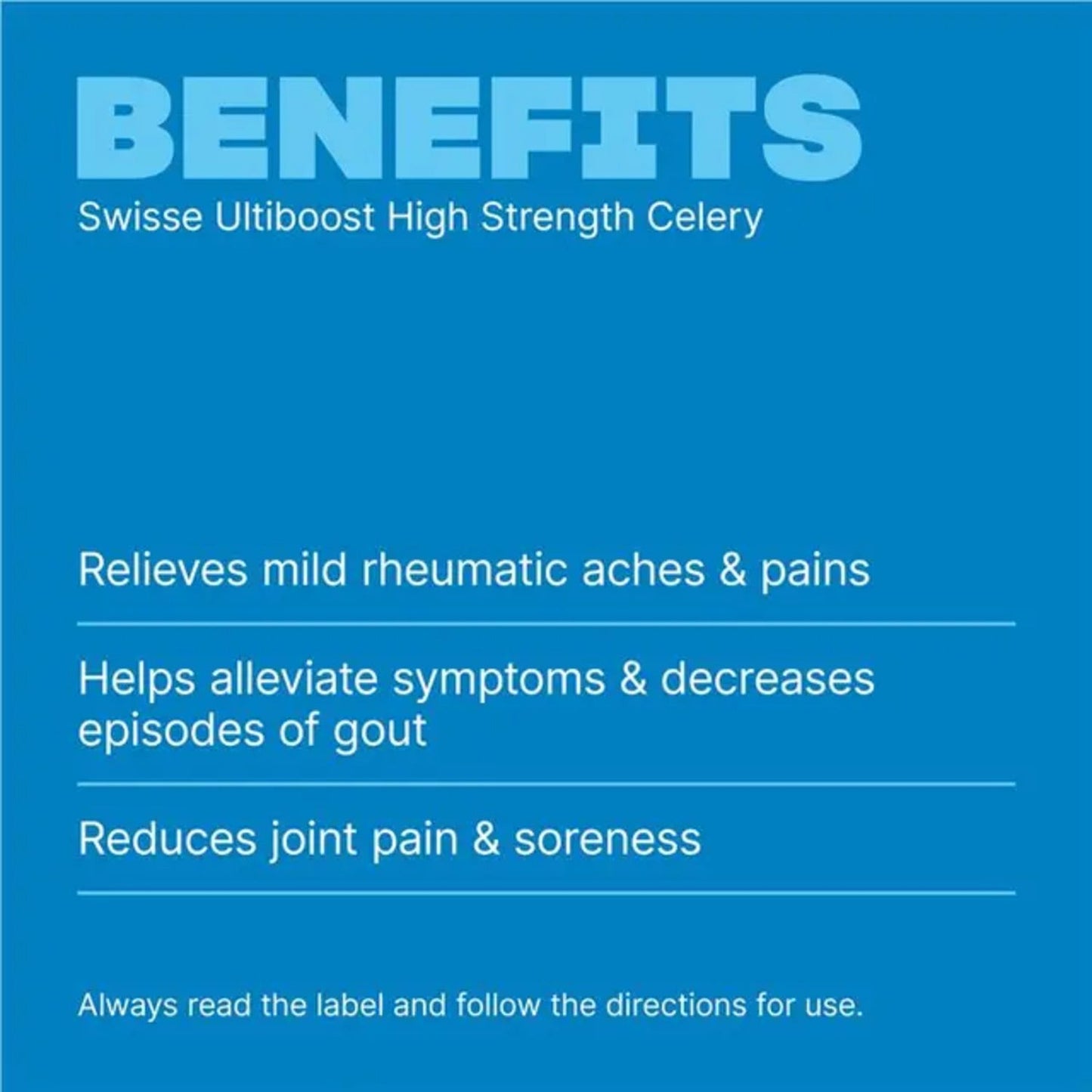 Swisse High Strength Celery 5000mg 50 Capsules - BeeVitamins
