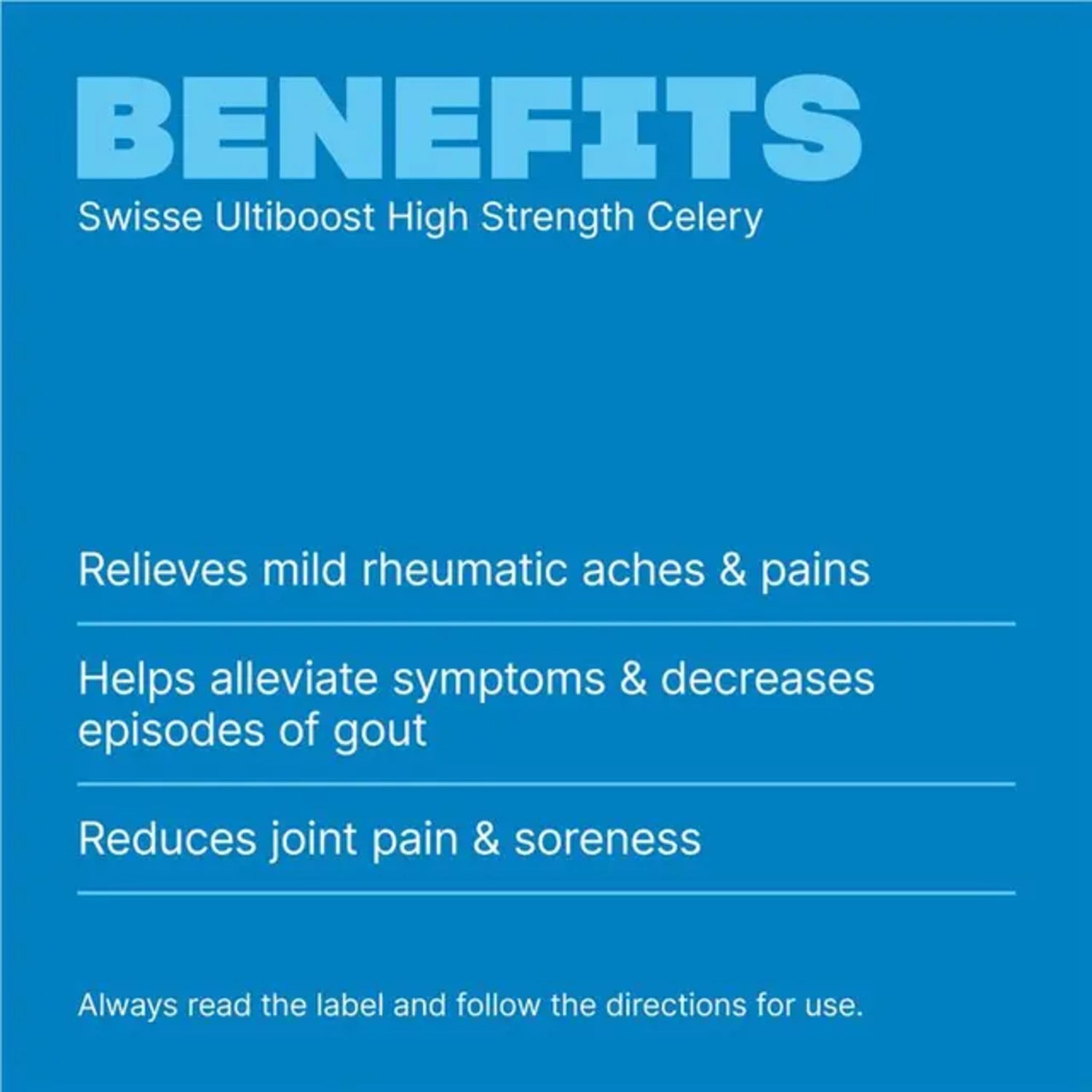 Swisse High Strength Celery 5000mg 50 Capsules - BeeVitamins
