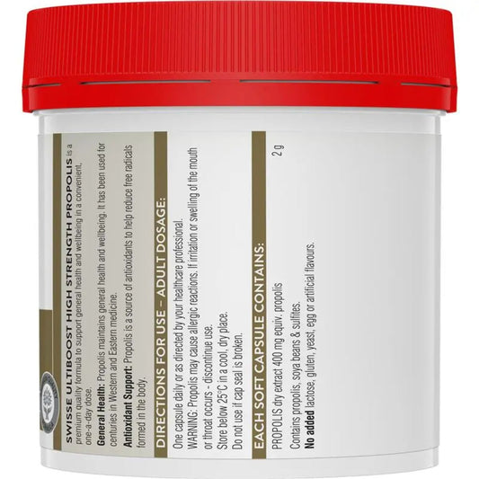 Swisse High Strength Propolis 2000mg 210 Capsules - BeeVitamins