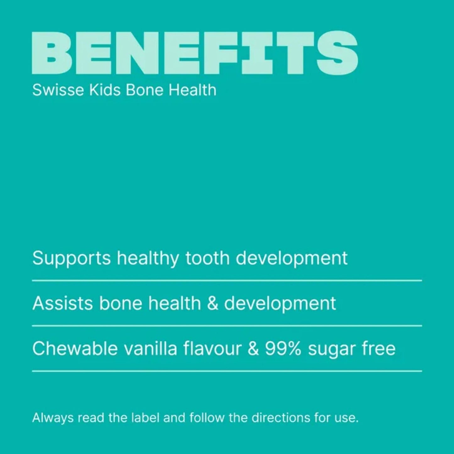 Swisse Kids Bone Health 60 Tablets - BeeVitamins