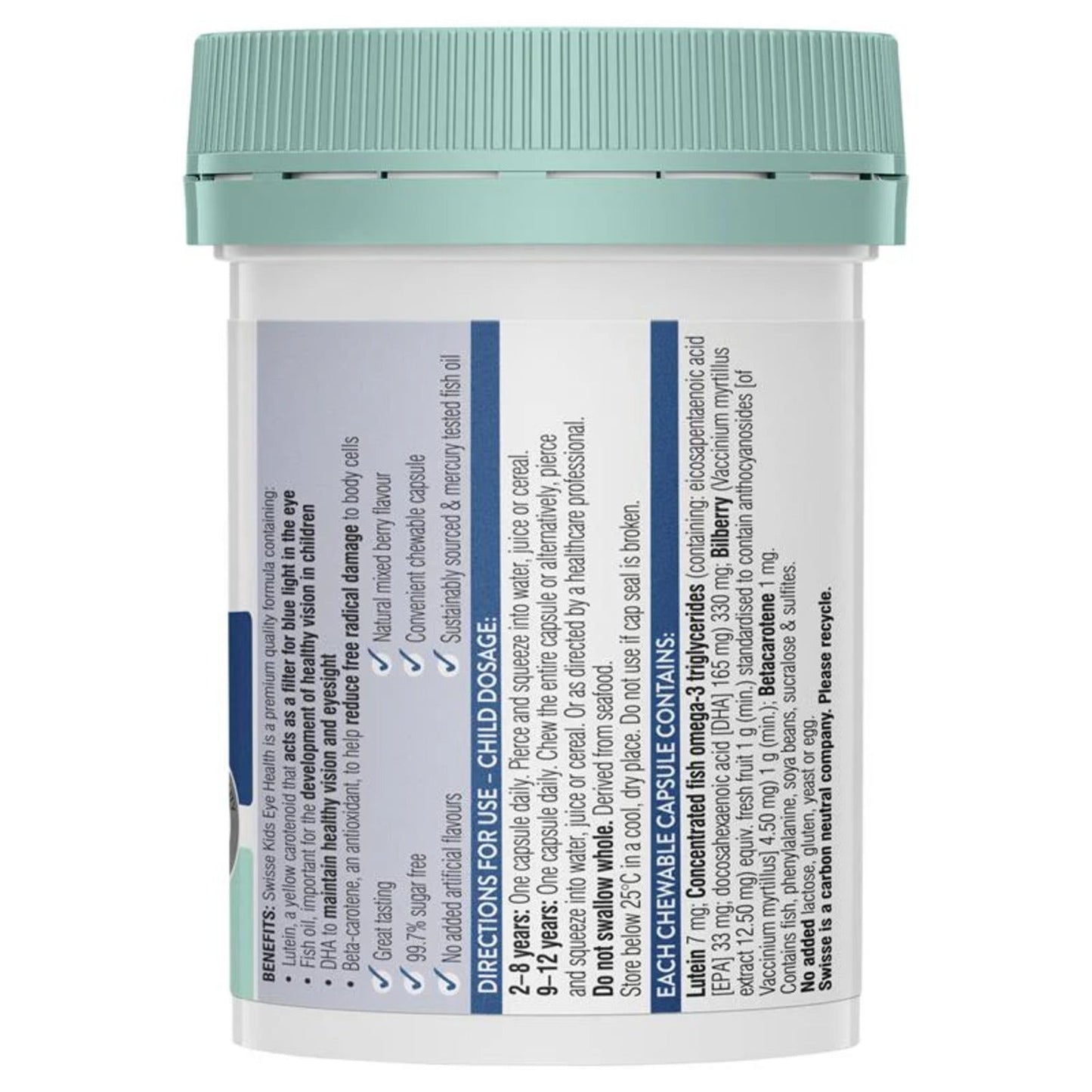 Swisse Kids Eye Health 30 Capsules - BeeVitamins