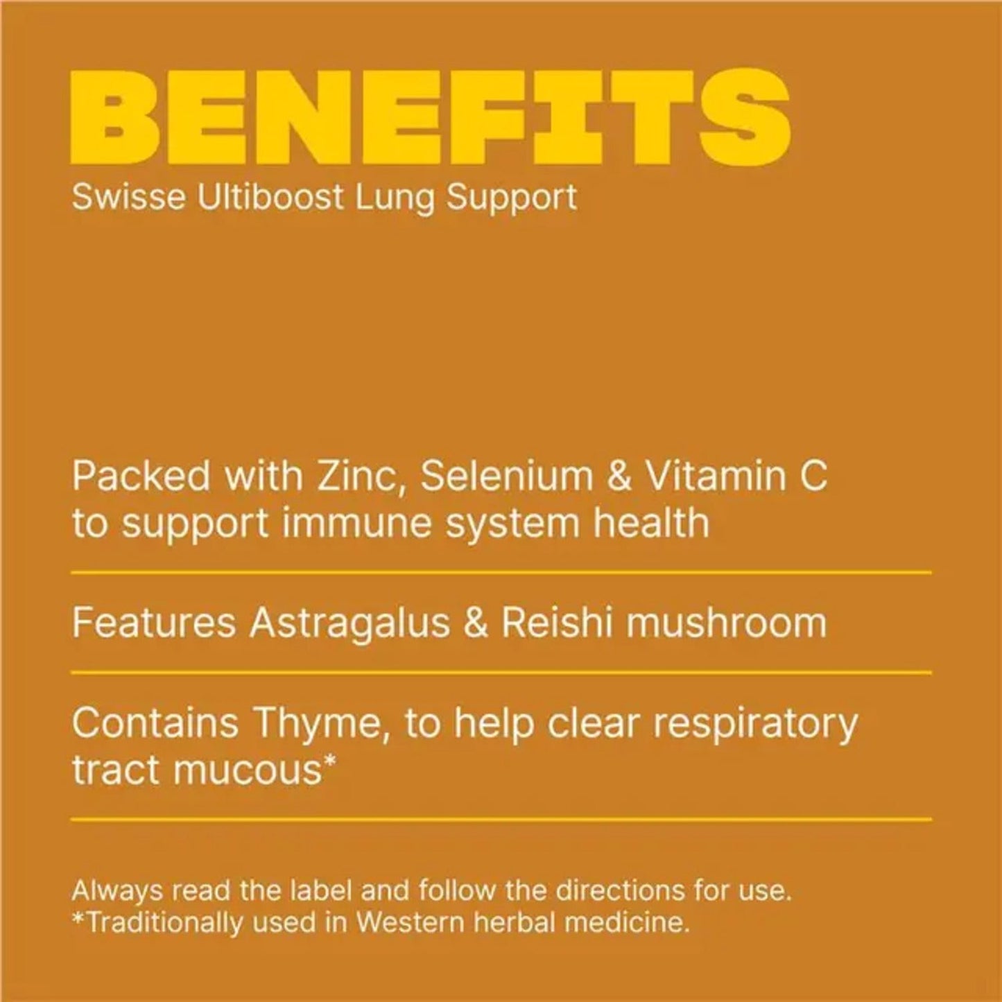 Swisse Lung Health Support 90 Tablets - BeeVitamins