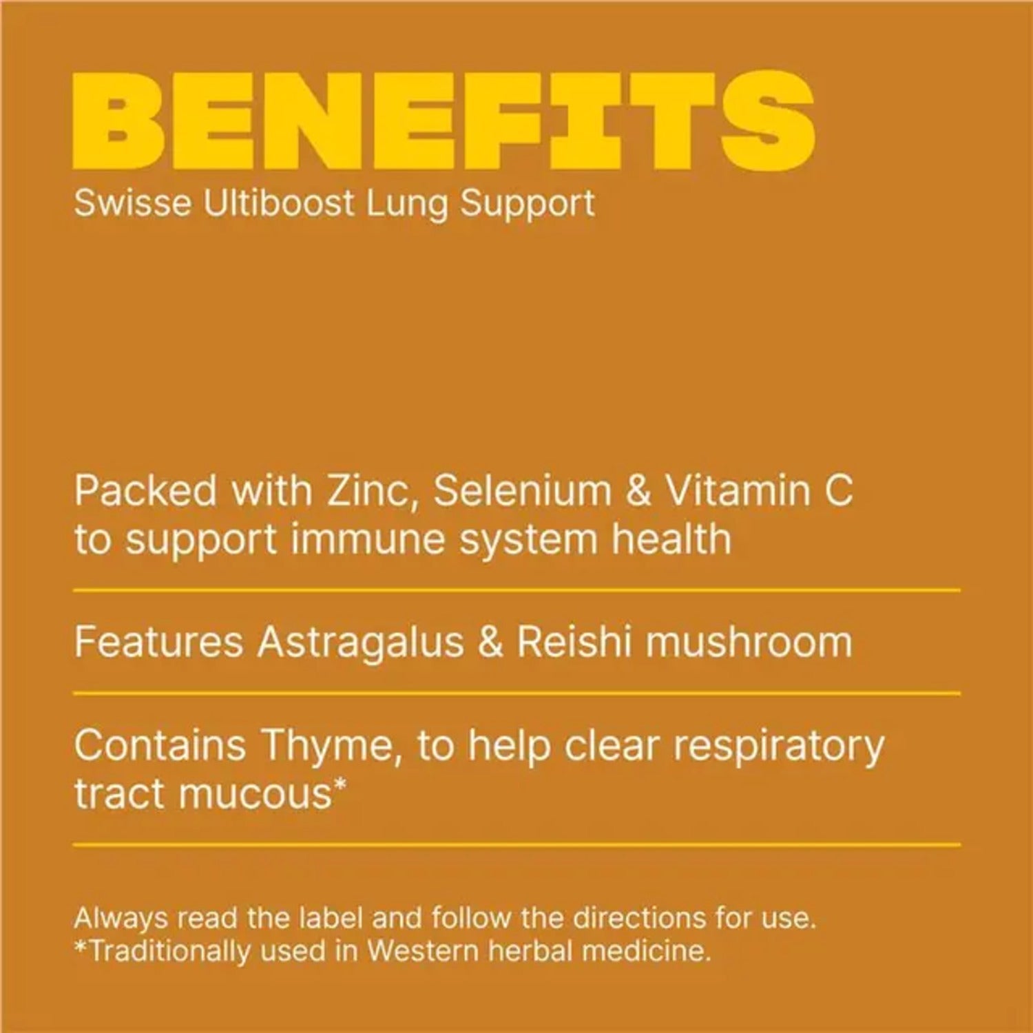 Swisse Lung Health Support 90 Tablets - BeeVitamins