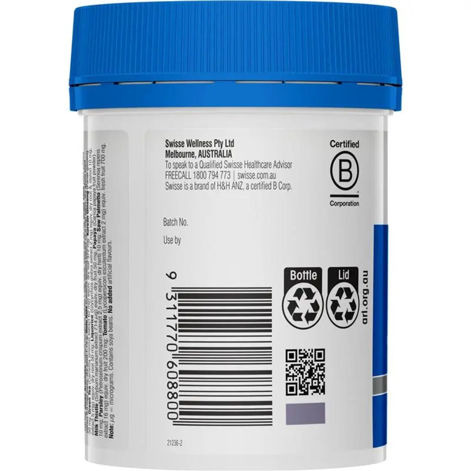 Swisse Men's Ultivite Tablets 120 Tablets - BeeVitamins