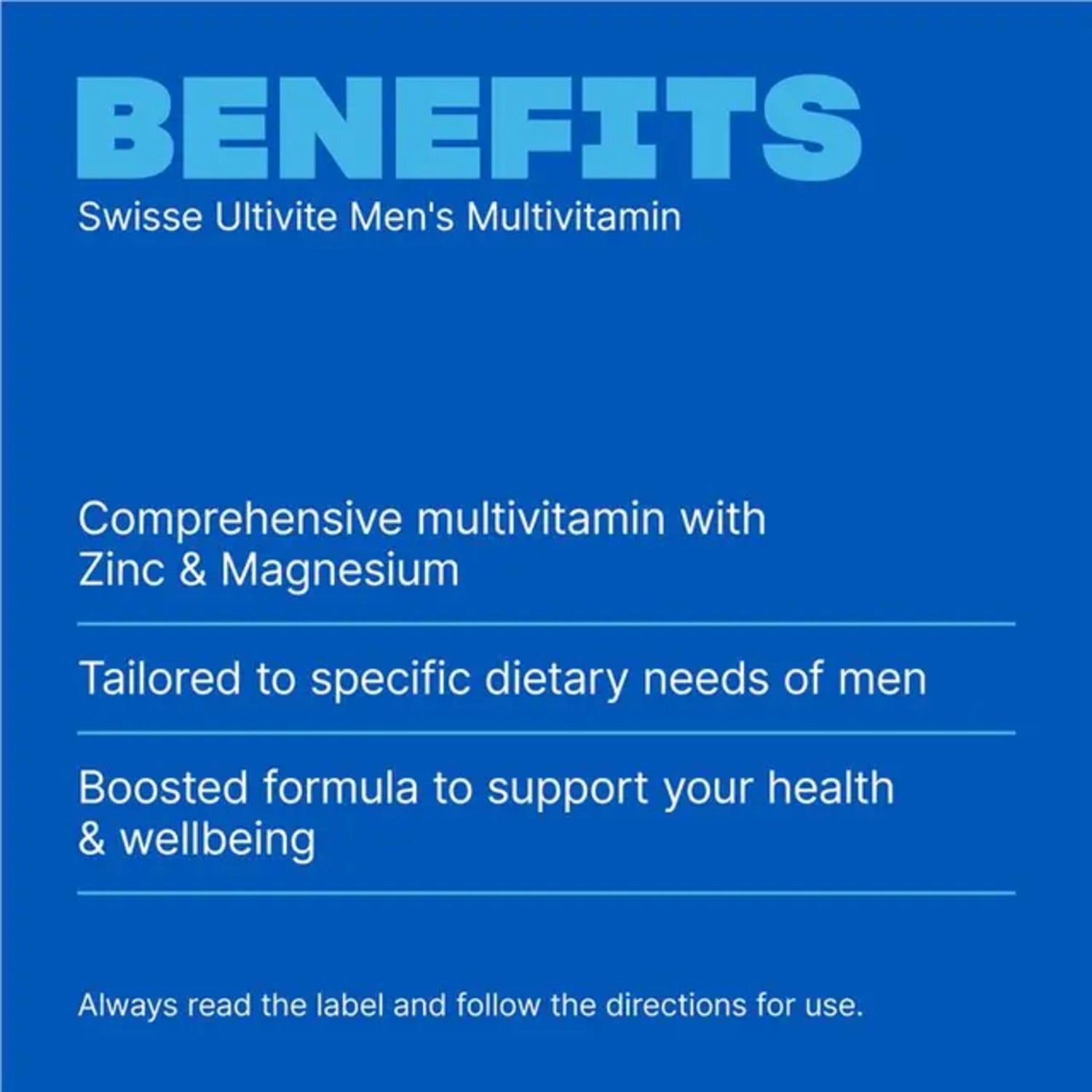 Swisse Men's Ultivite Tablets 120 Tablets - BeeVitamins