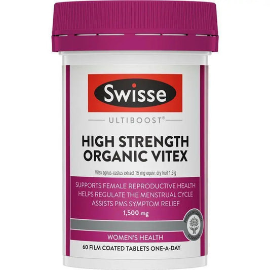 Swisse Organic Vitex 1500mg 60 Tablets - BeeVitamins