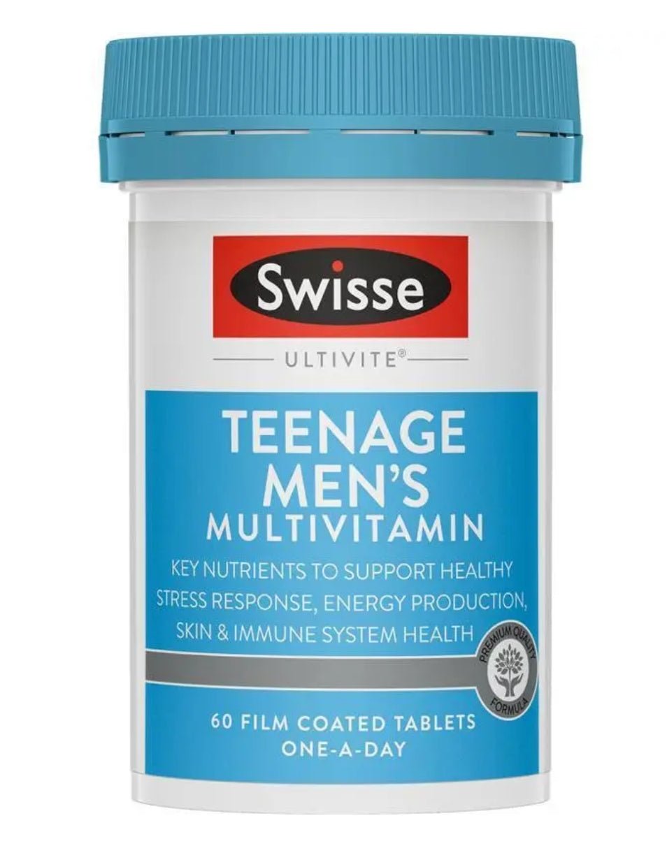 Swisse Teenage Men's Multivitamin 60 Tablets - BeeVitamins
