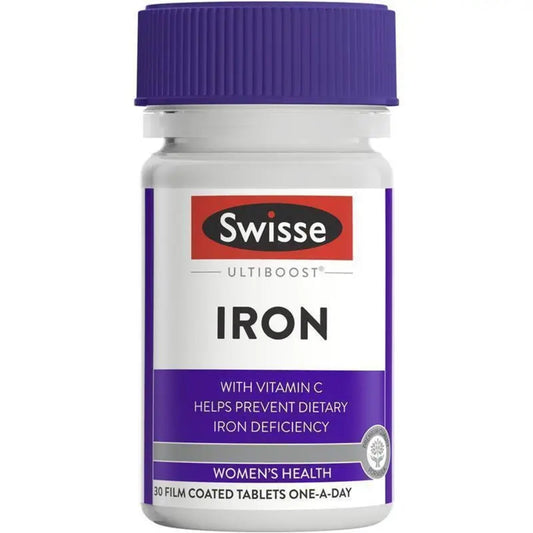 Swisse Ultiboost Iron 30 Tablets - BeeVitamins