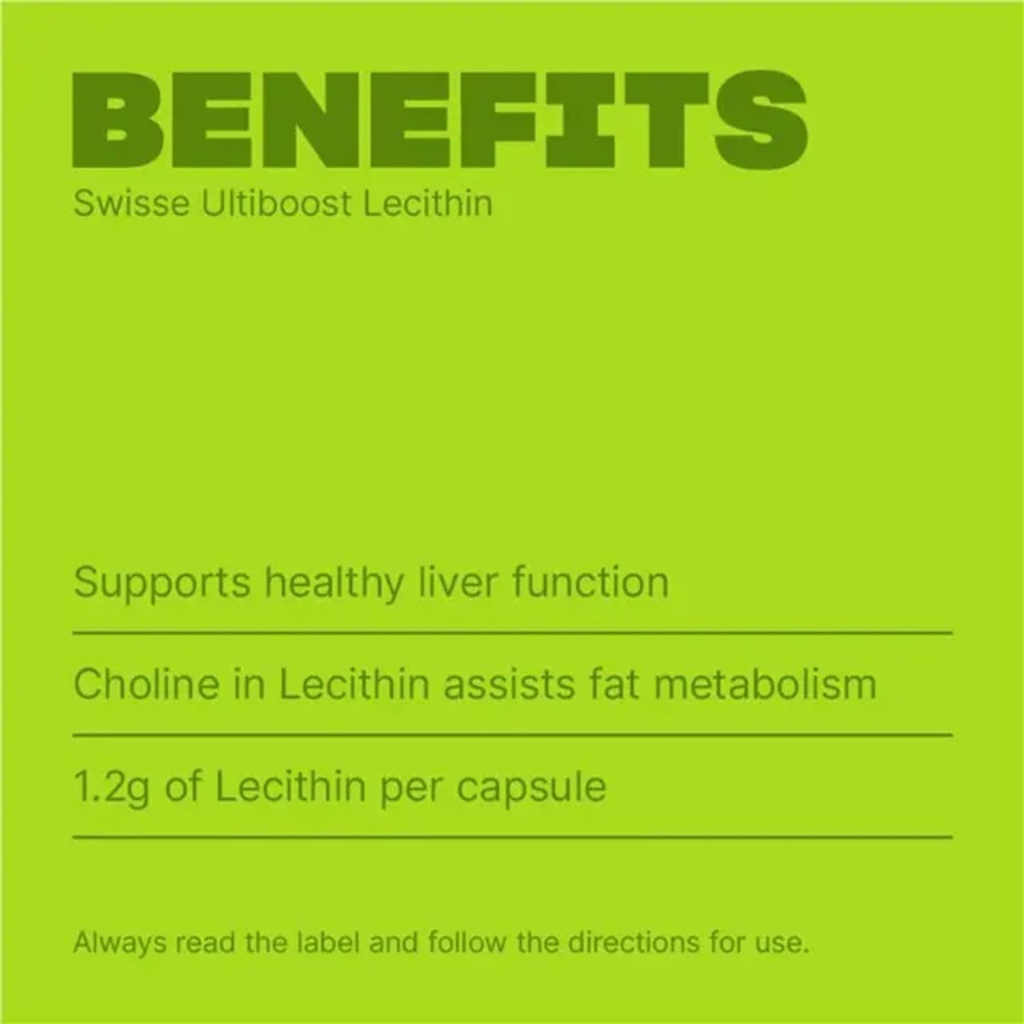 Swisse Ultiboost Lecithin 1200mg 300 Capsules - BeeVitamins