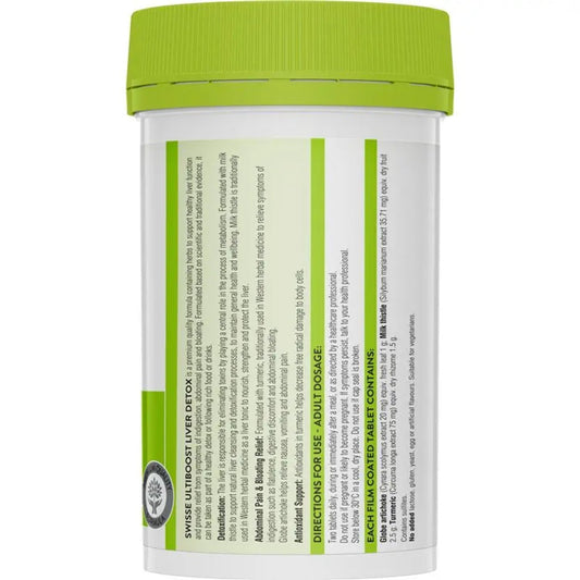 Swisse Ultiboost Liver Detox 200 Tablets - BeeVitamins