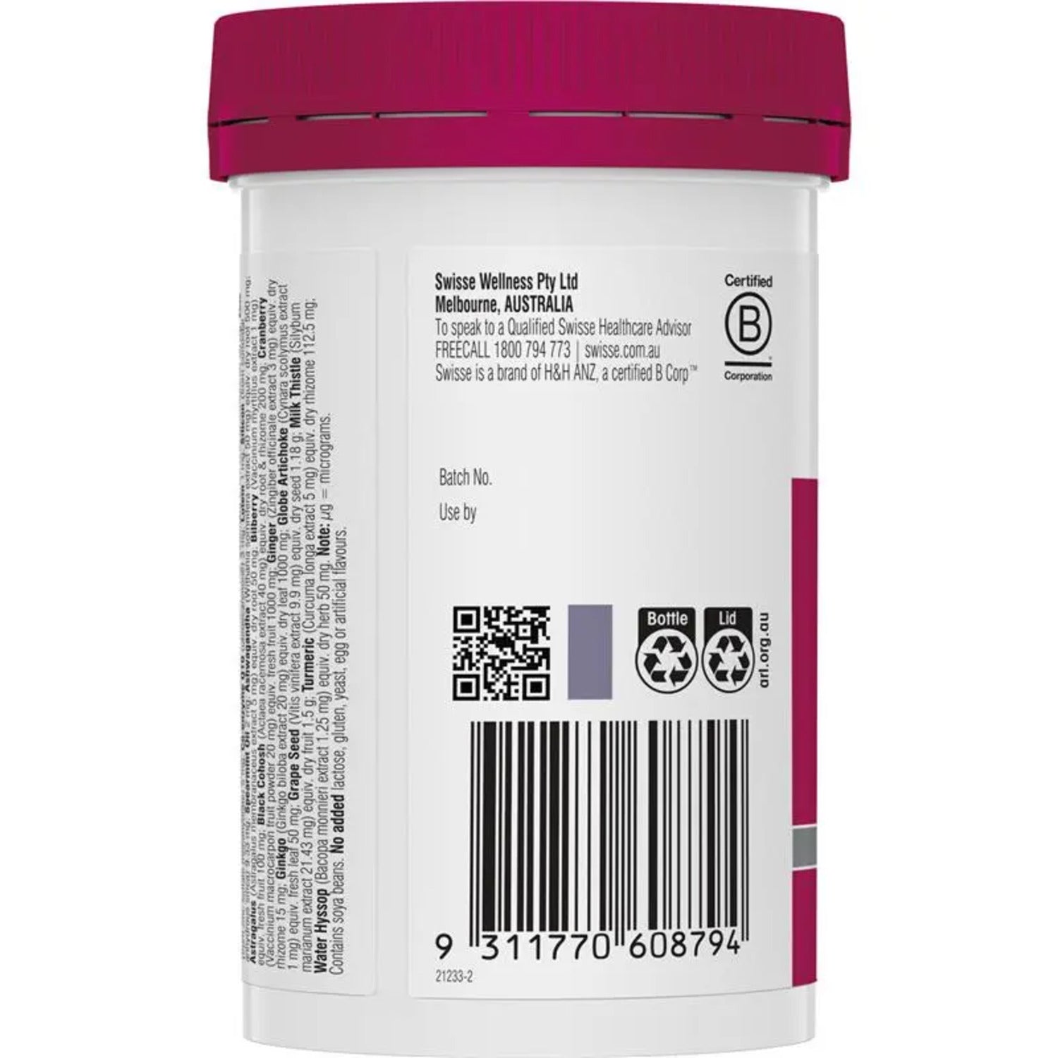Swisse Women's Ultivite 50+ MultiVitamin 90 Tablets - BeeVitamins