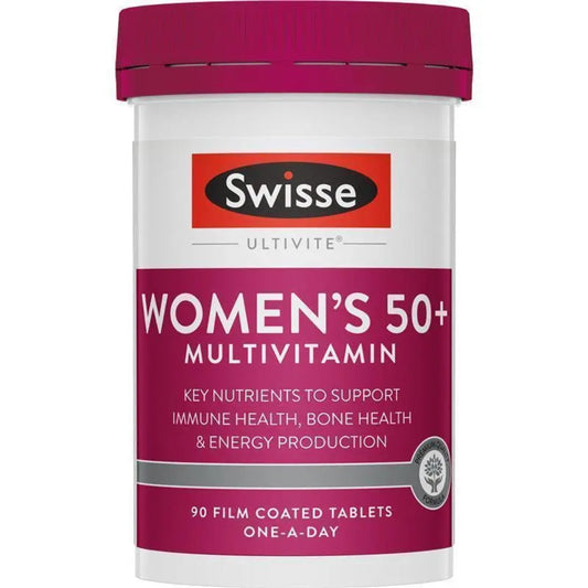 Swisse Women's Ultivite 50+ MultiVitamin 90 Tablets - BeeVitamins