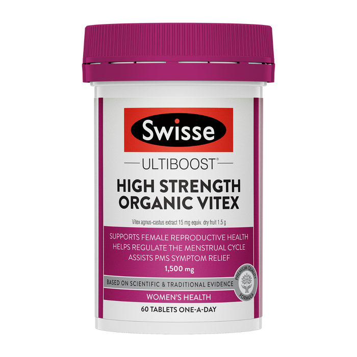 Swisse Organic Vitex 1500mg 60 Tablets