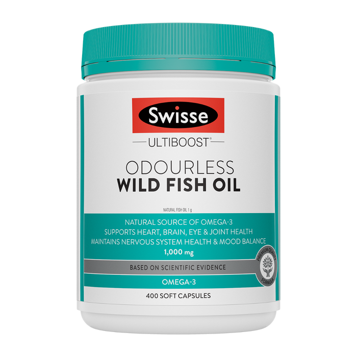 Swisse Odourless Fish Oil 1000mg 400 Soft Capsules