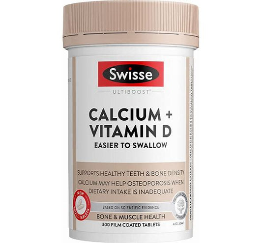 Swisse Calcium + Vitamin D 300 Mini Tablets