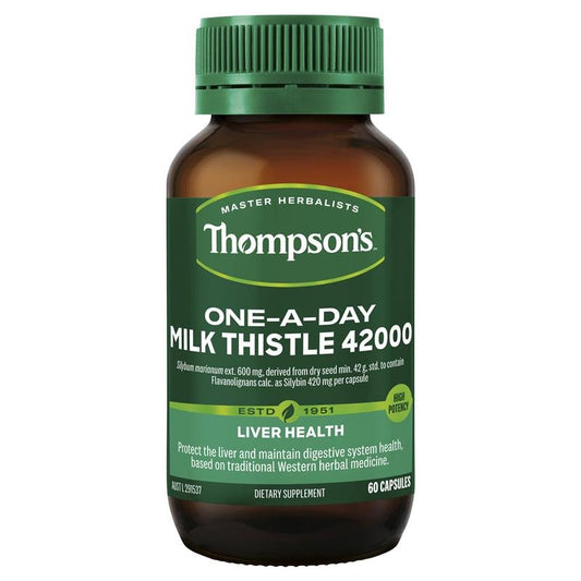 Thompson's One - A - Day Milk Thistle 42000mg 60 Capsules - BeeVitamins